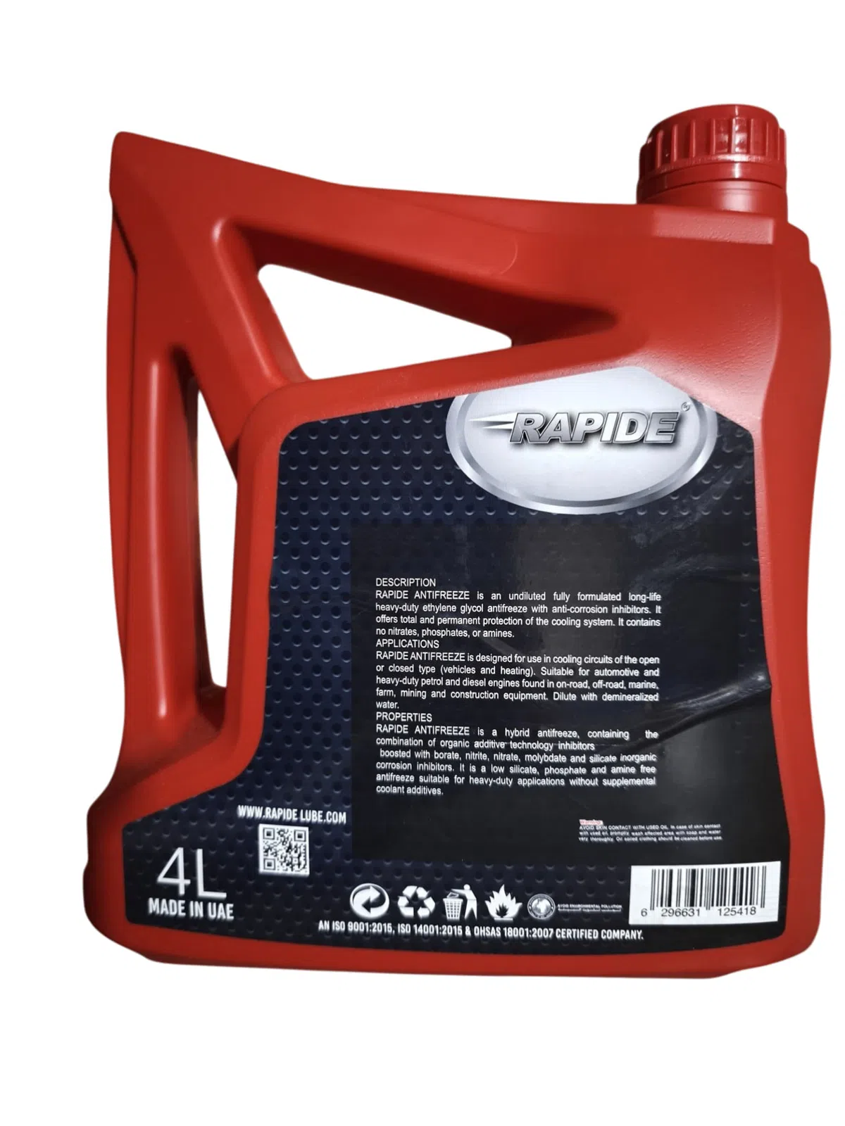 Rapide Antifriz 50% Konsentrat Qırmızı 4L — şəkil 1