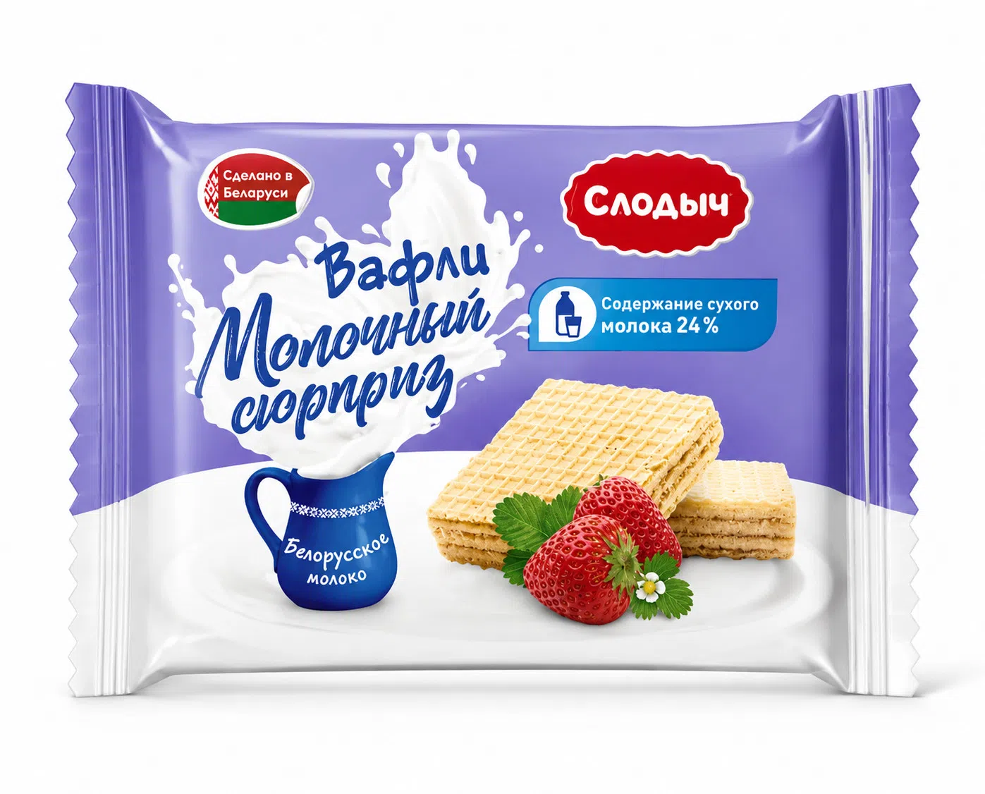 Slodych Südlü Çiyələkli Vafli, 40 q