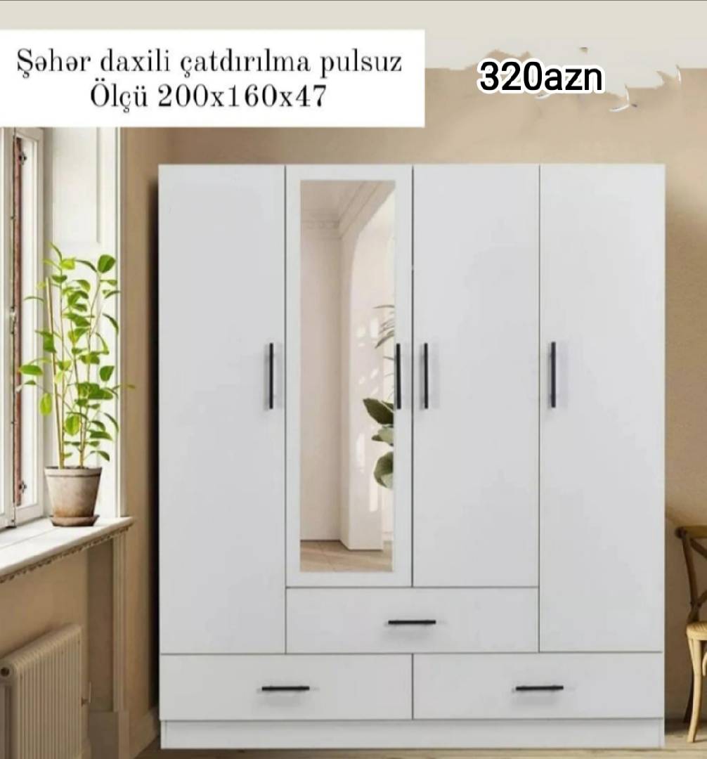 4 qapılı dolab — şəkil 1