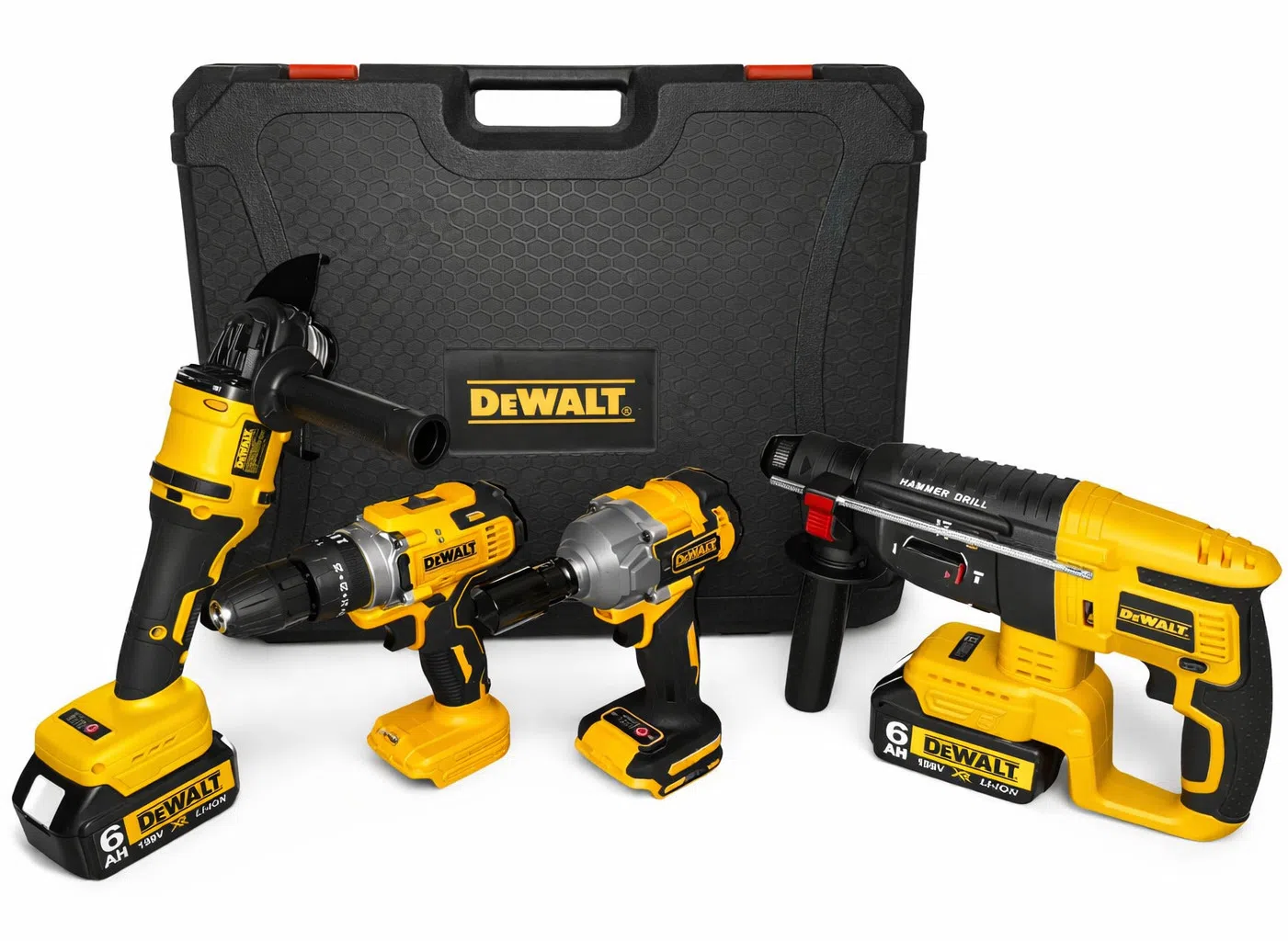 DeWalt 199V 6.0Ah 4-lü Akkumulyatorlu Alət Dəsti — şəkil 8