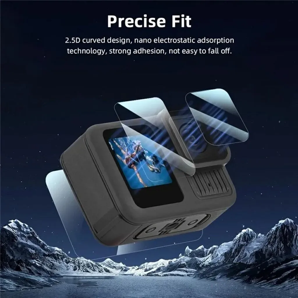 GoPro Hero 13 üçün Puluz ekran və linza qoruyucu şüşə dəsti