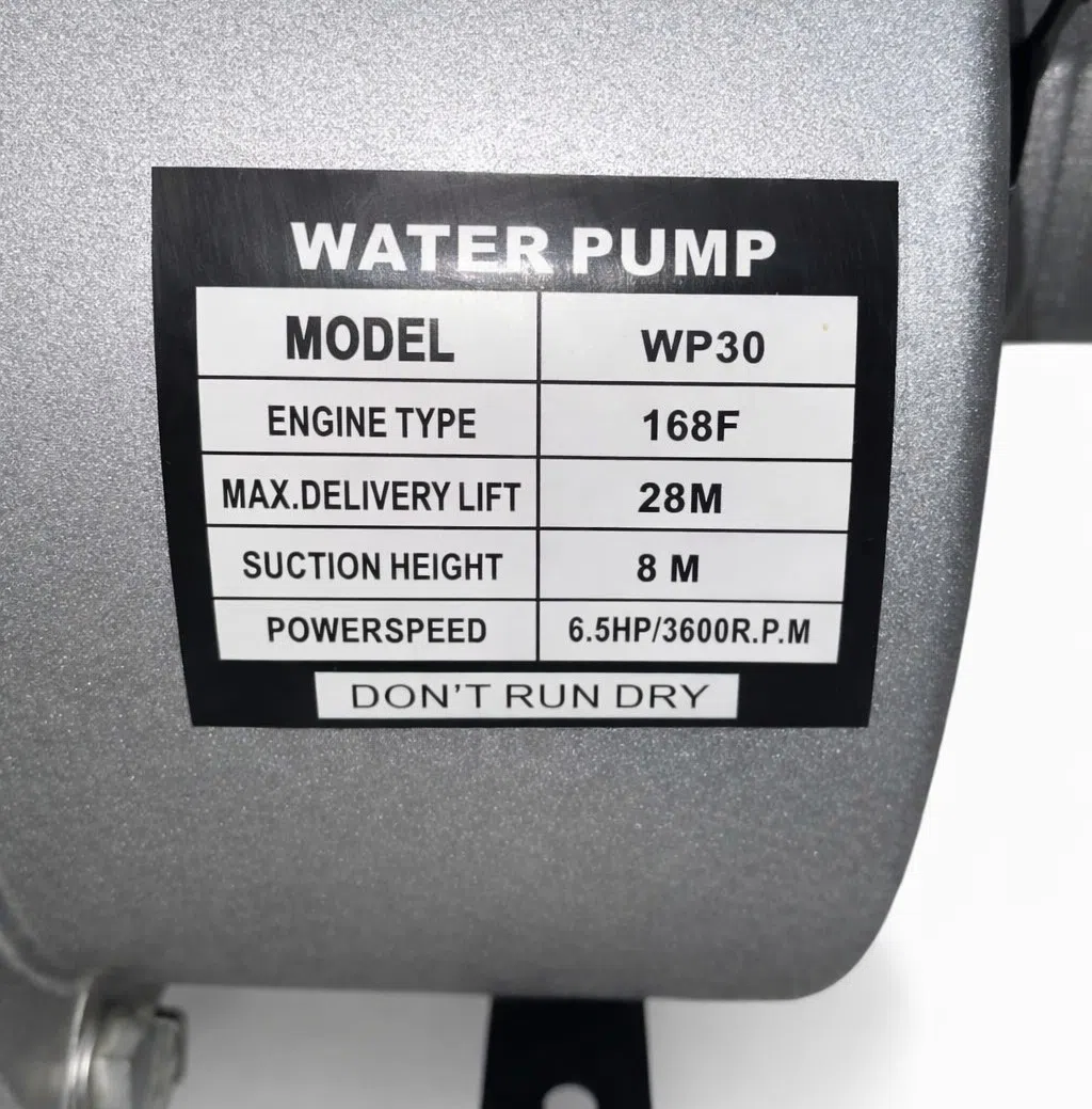 WP-30 Benzinli Su Nasosu 6.5 HP