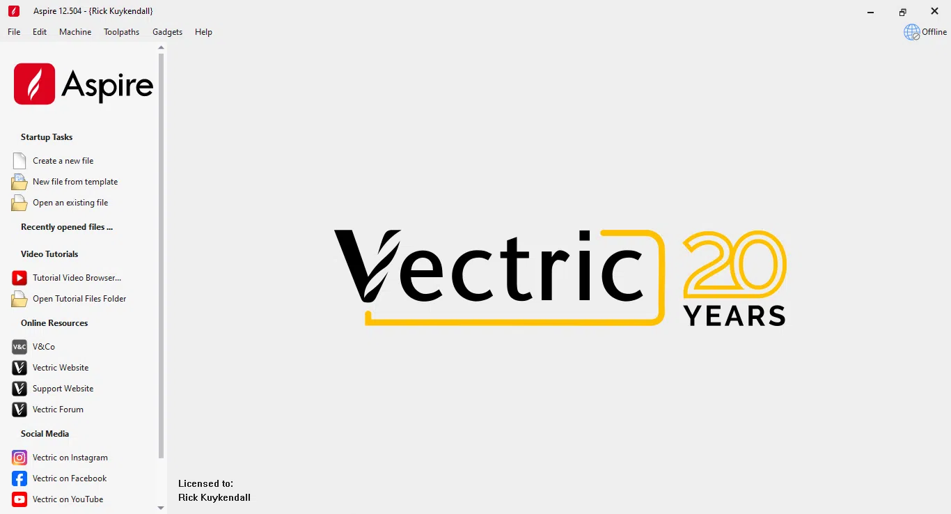 "Vectric Aspire 2024 v12.013 " proqramı