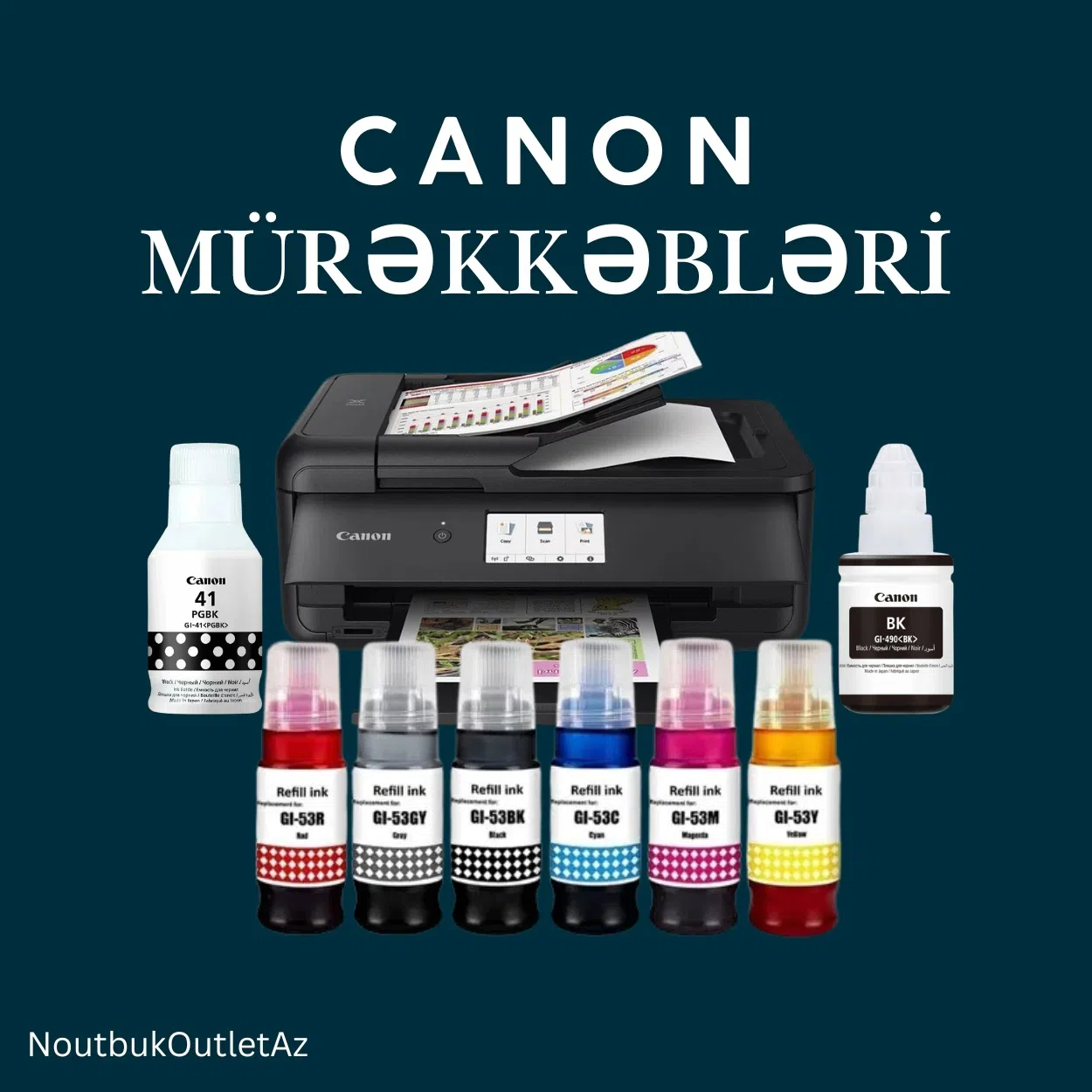 canon printer mürəkkəbləri