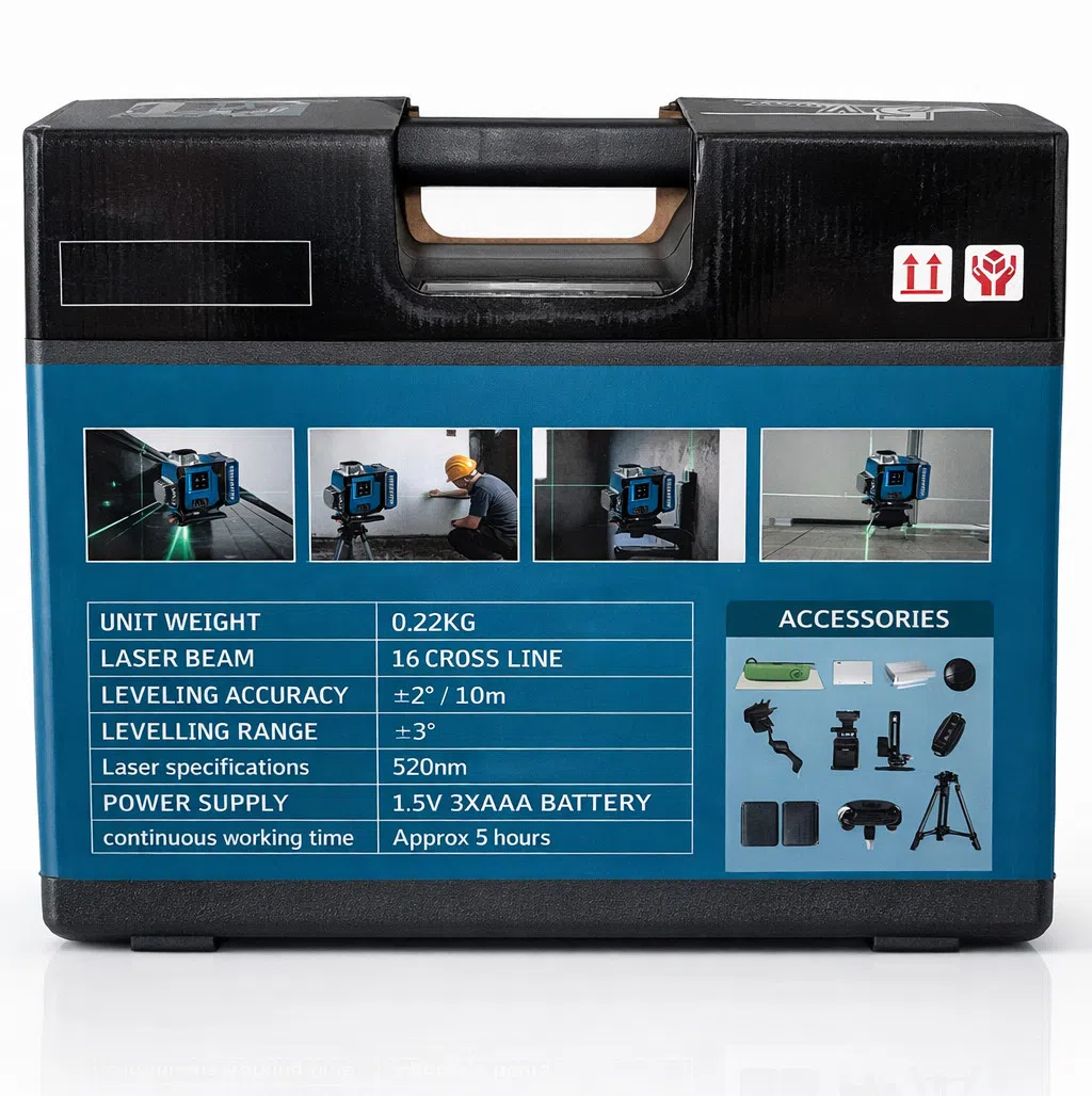 Makita 4D Yaşıl Lazer Nivelir 16 Xəttli — şəkil 9
