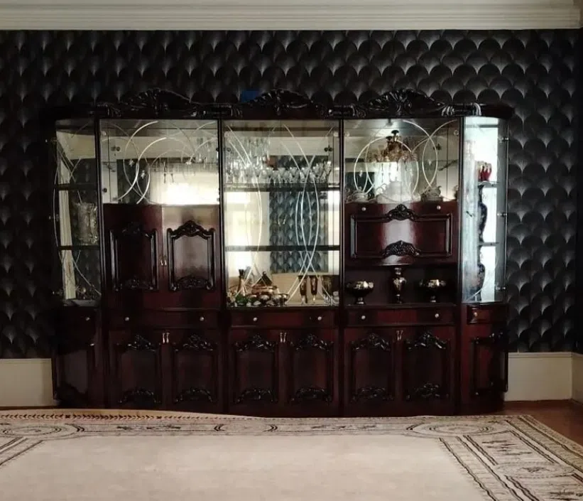 Living room set Dark red color - Tenderyard