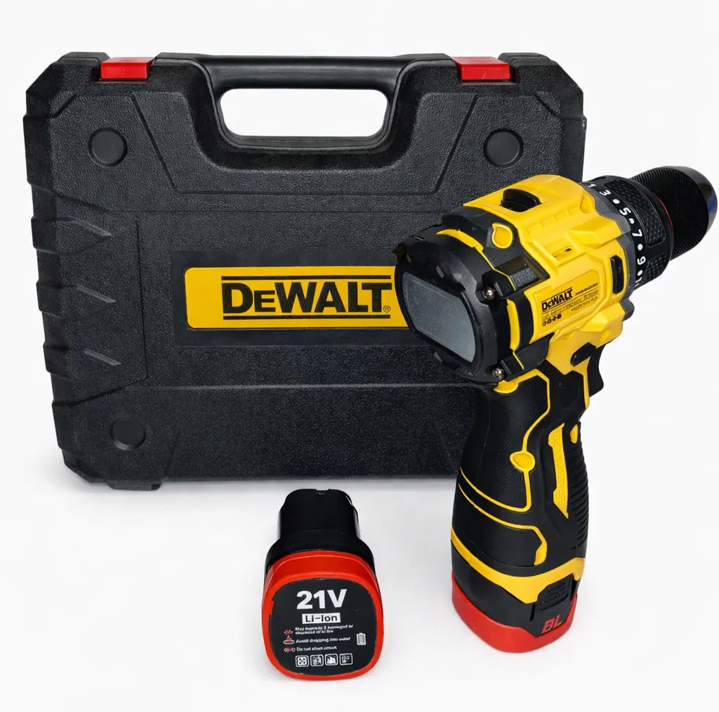 DeWalt 21V Akkumulyatorlu Drel-Şurupburğan Dəsti — şəkil 3