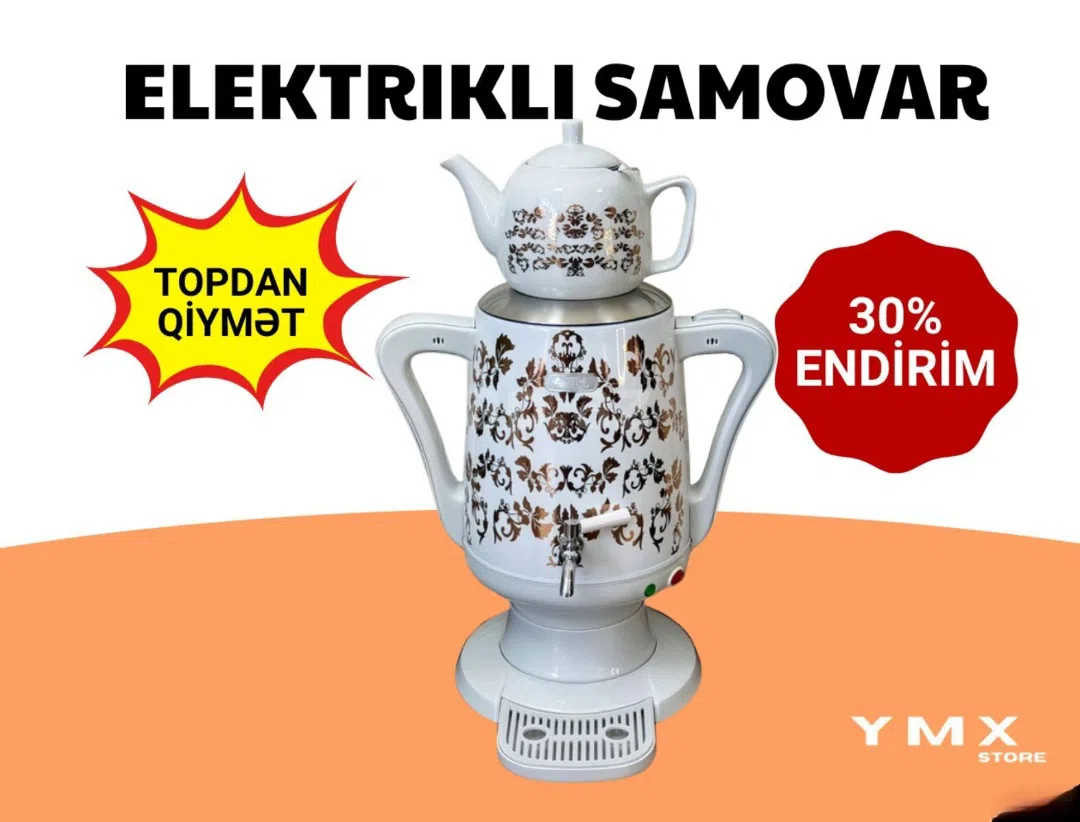 Samovar Paslanmayan polad material - Tenderyard