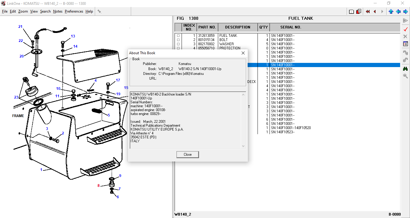 "Komatsu LinkOne" proqramı — şəkil 8