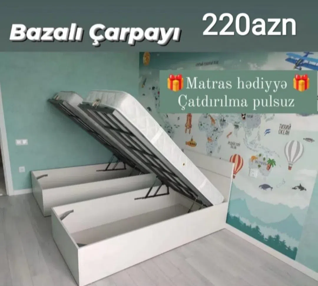 Laminat çarpayı, Ağ rəng