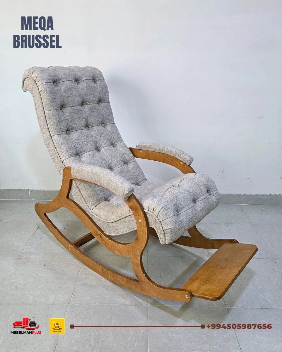 Kreslo, Boz rəng — şəkil 4