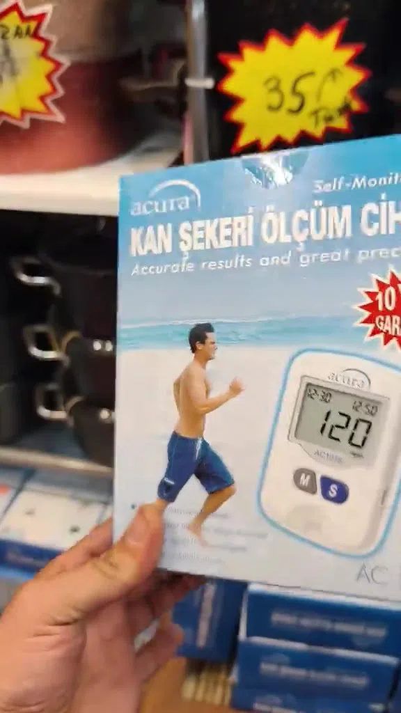 Qlükometr qan şəkəri ölçən tibbi diaqnostika cihazı — şəkil 9