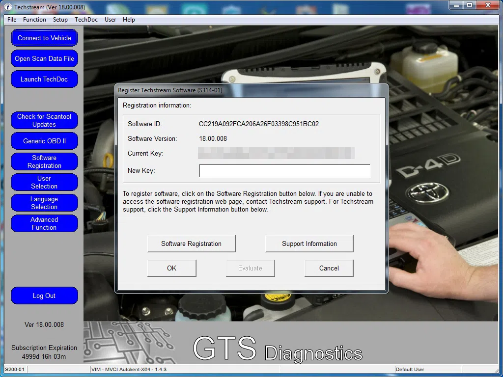 "Toyota Techstream" avtomobil diaqnostika proqramı