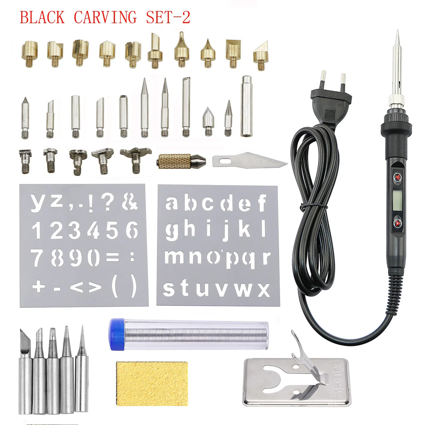 Adjustable temperature soldering iron and wood burning kit - Tenderyard
