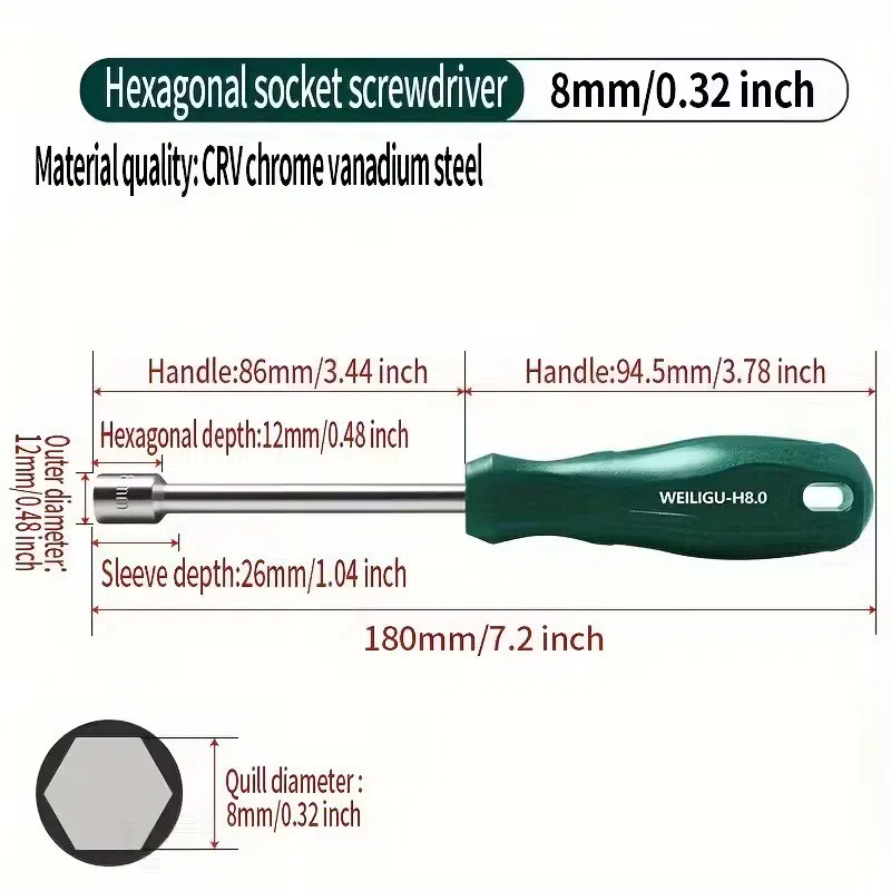 Шестигранная отвертка | Altıbucaqlı Soket Tornavida — şəkil 3