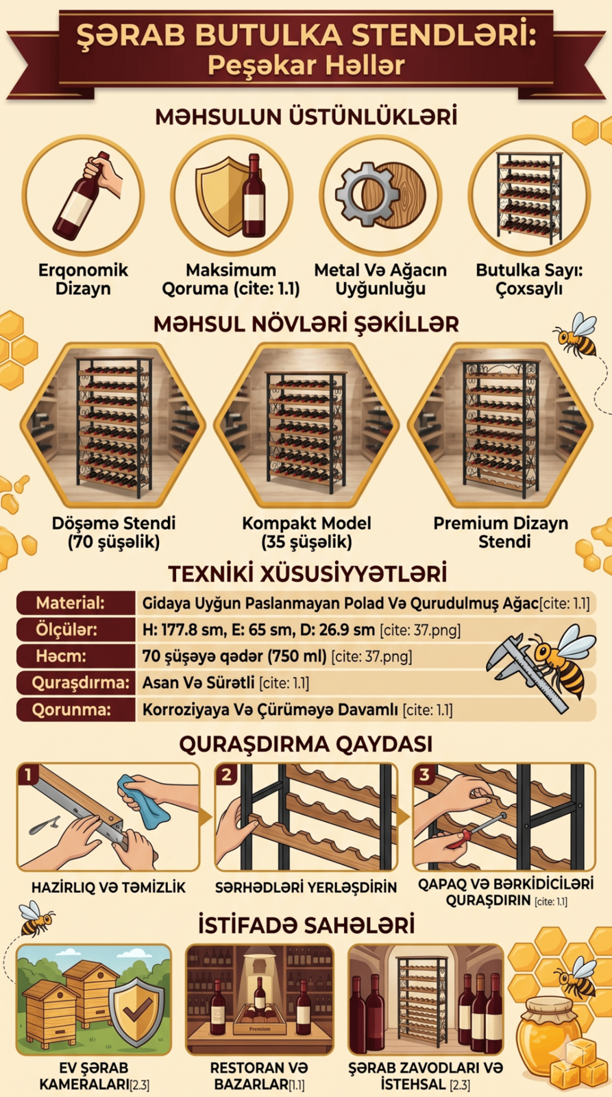 Şərab butulka stendləri — şəkil 3
