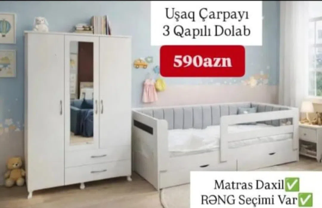 Children's furniture set, Laminate material, Mixed color - Tenderyard