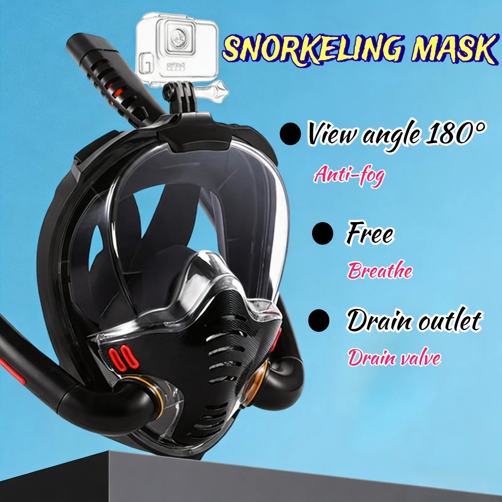 Dalğıc üçün snorkel maskası — şəkil 21
