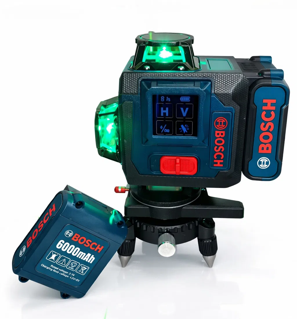 Bosch 4D Lazerli Nivelir, 16 Şüa, 6000 mAh — şəkil 7