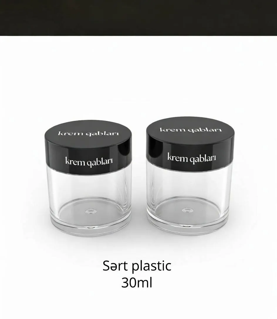 30 ml sərt plastik qab — şəkil 2