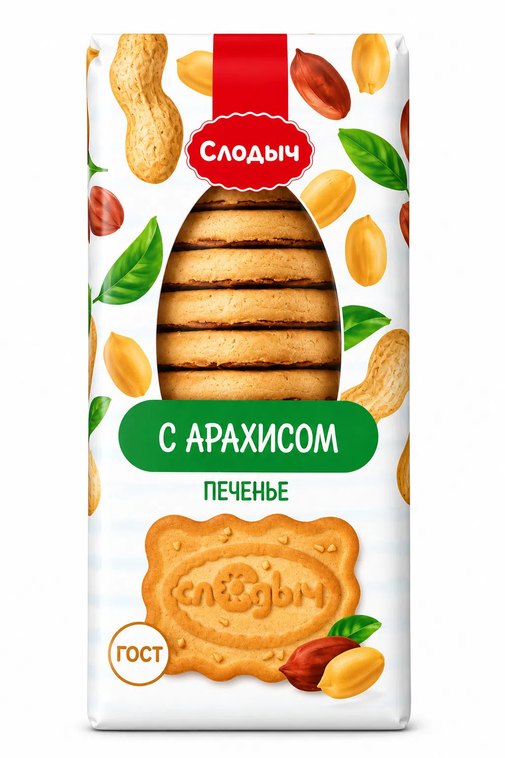 Slodych Fıstıqlı Peçenye, 390 q — şəkil 1