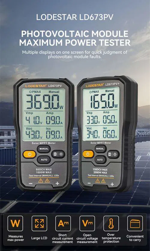 Solar MPPT Meter günəş paneli test cihazı — şəkil 12