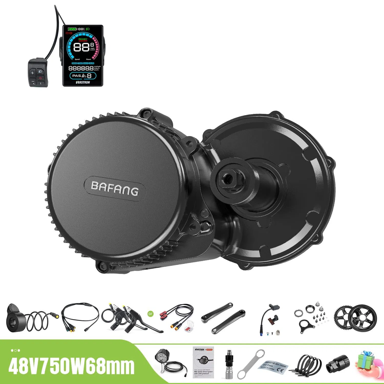 Bafang mərkəzi mühərrik dəsti 48V 500W VD618 displey - Tenderyard