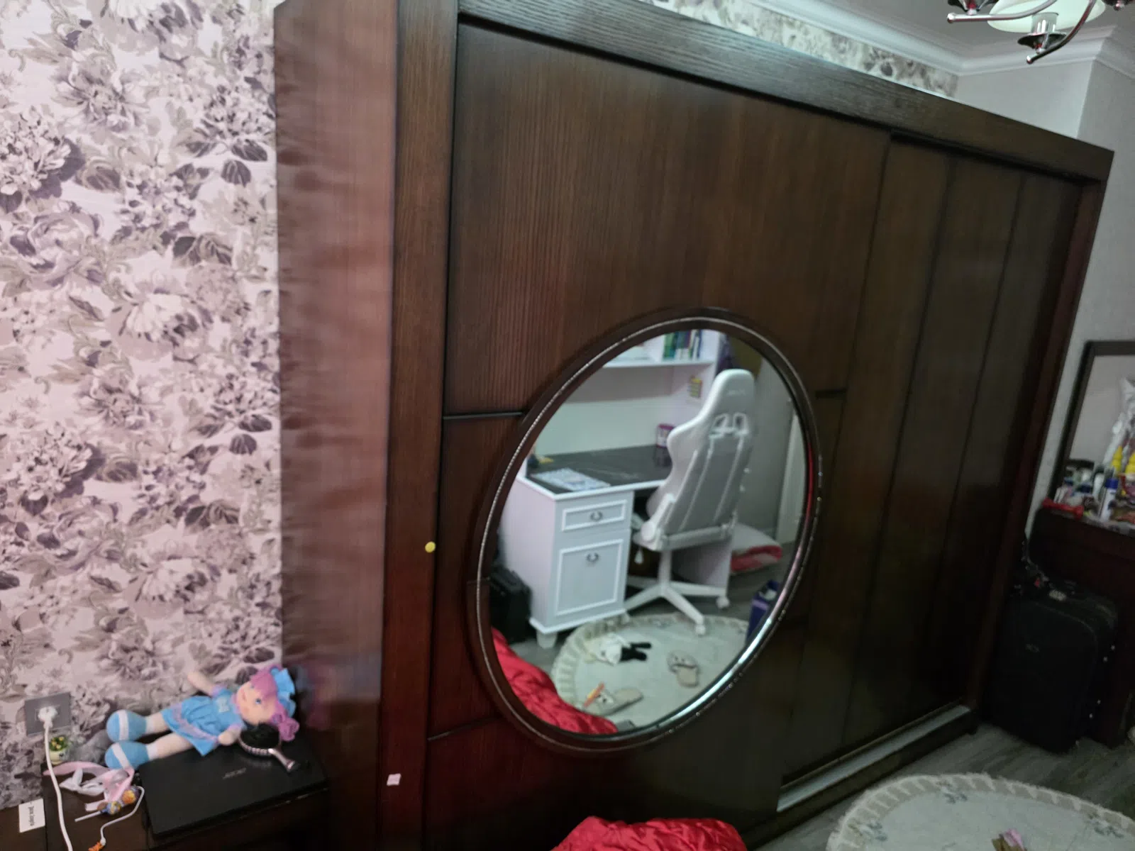 MDF material yataq otağı dəsti, Qəhvəyi rəng