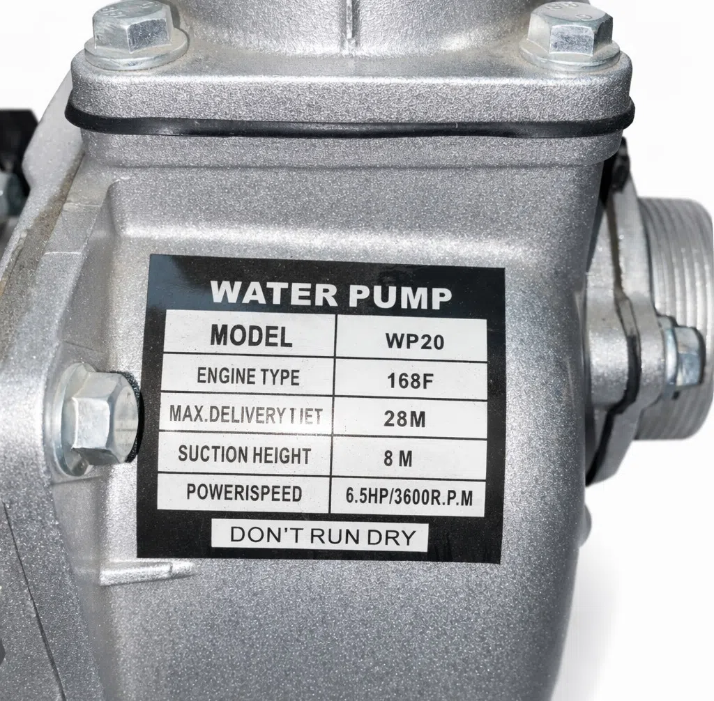 WP-20 Benzinli Səthi Su Nasosu 6.5 HP — şəkil 1