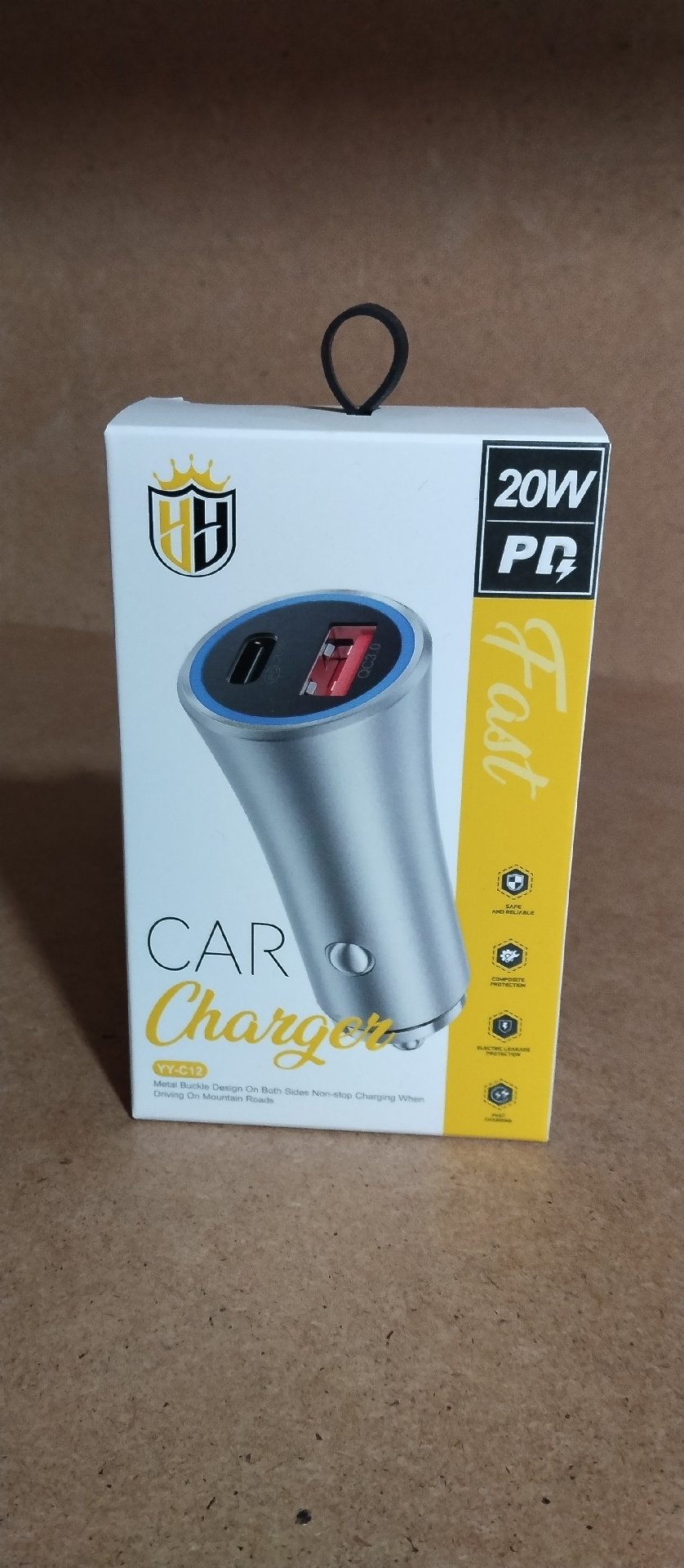 Avtomobil Şarj Cihazı 20W PD QC 3.0 (YY-C12) - Tenderyard