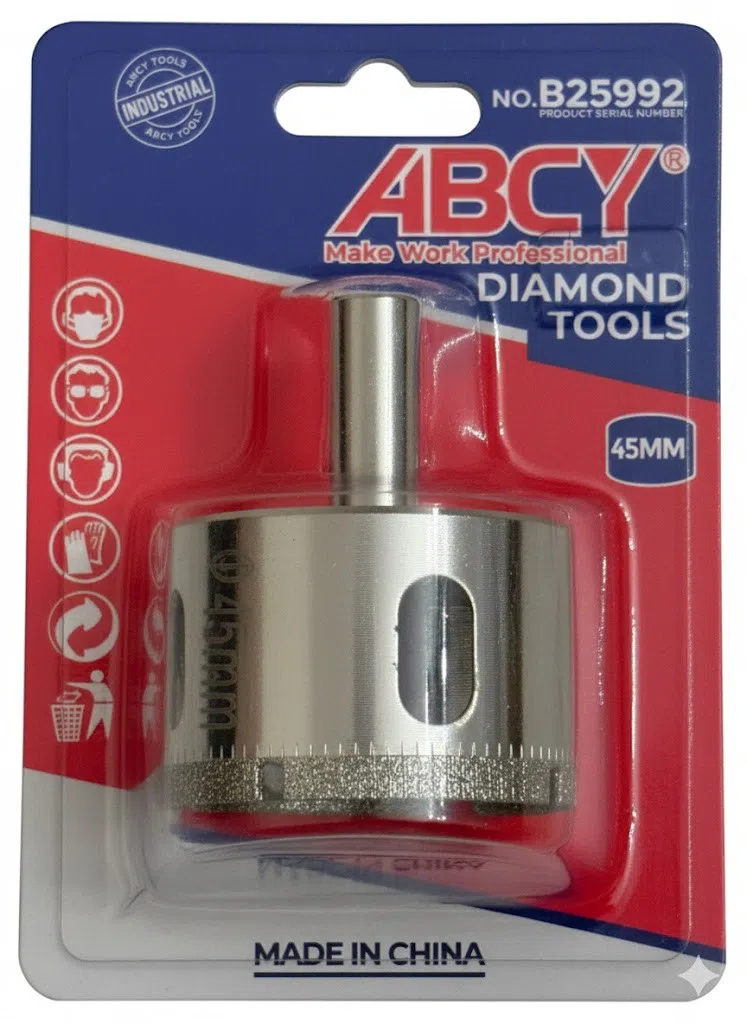 ABCY B25992 Mərmər üçün Burğulama Başlığı, 45 mm