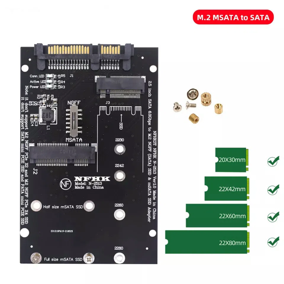 M.2 MSATA to SATA 2.5 inch Adapter — şəkil 5