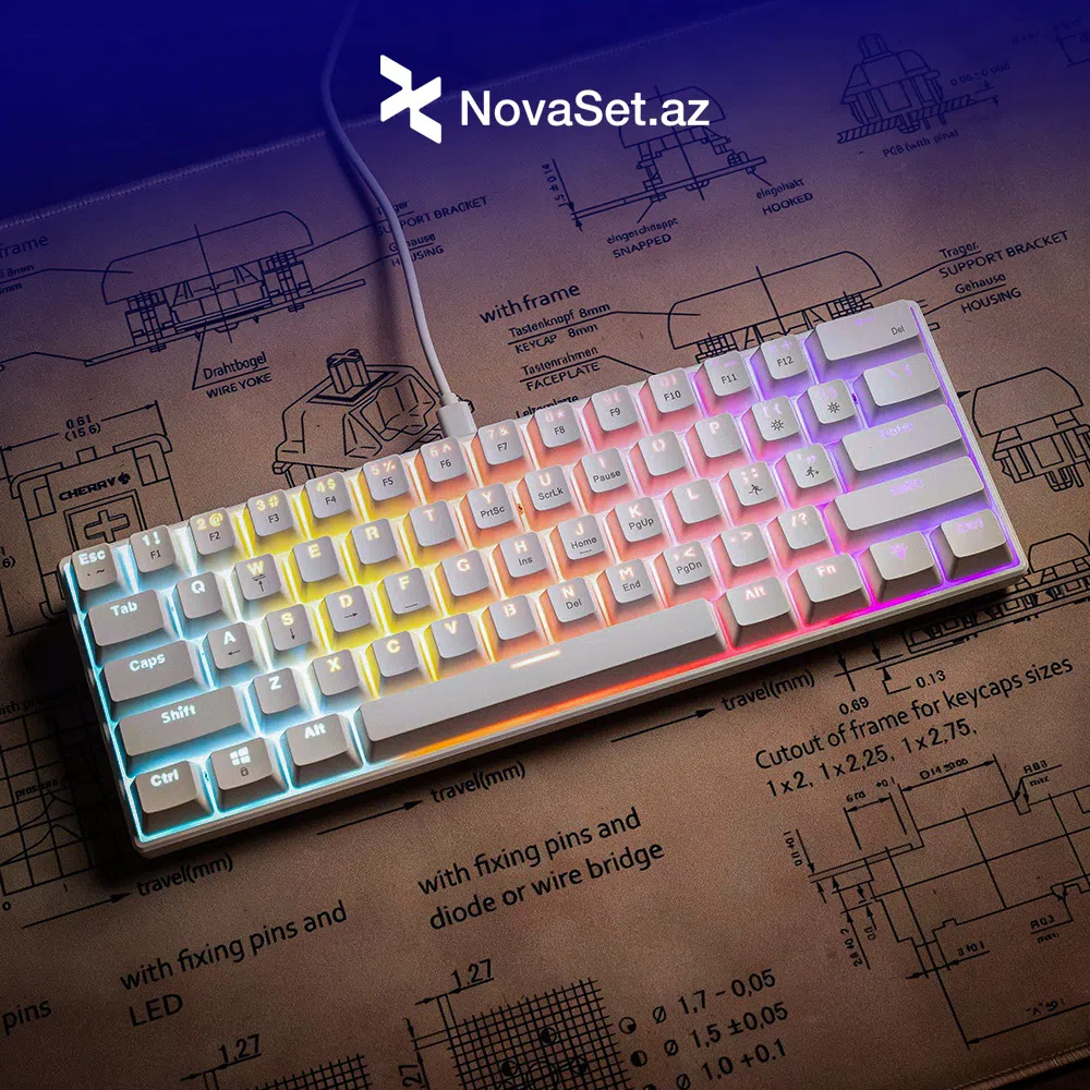 Mexaniki Gamer Klaviaturasi (Yeni, Qutuda)