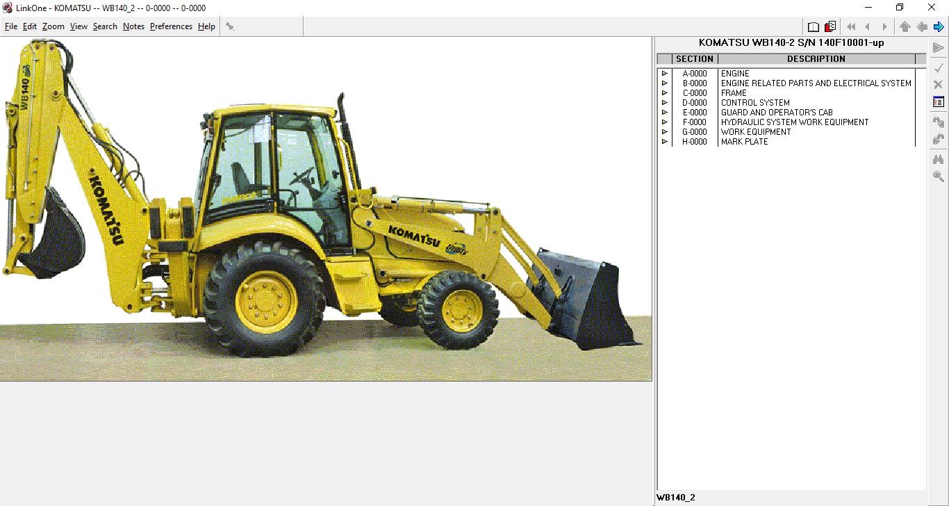 "Komatsu LinkOne" proqramı — şəkil 1