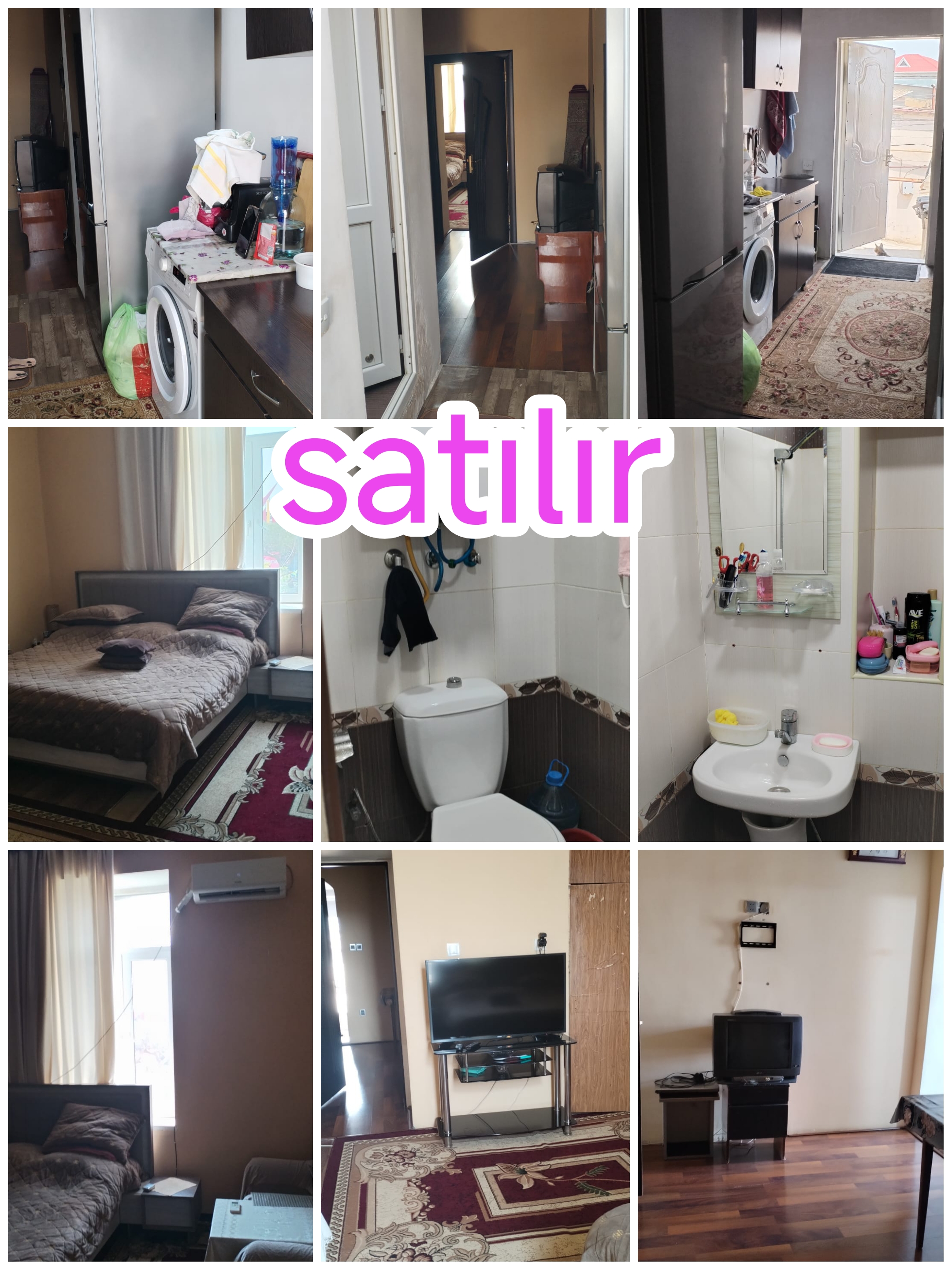 2 otaqlı mənzil 60 m² satılır