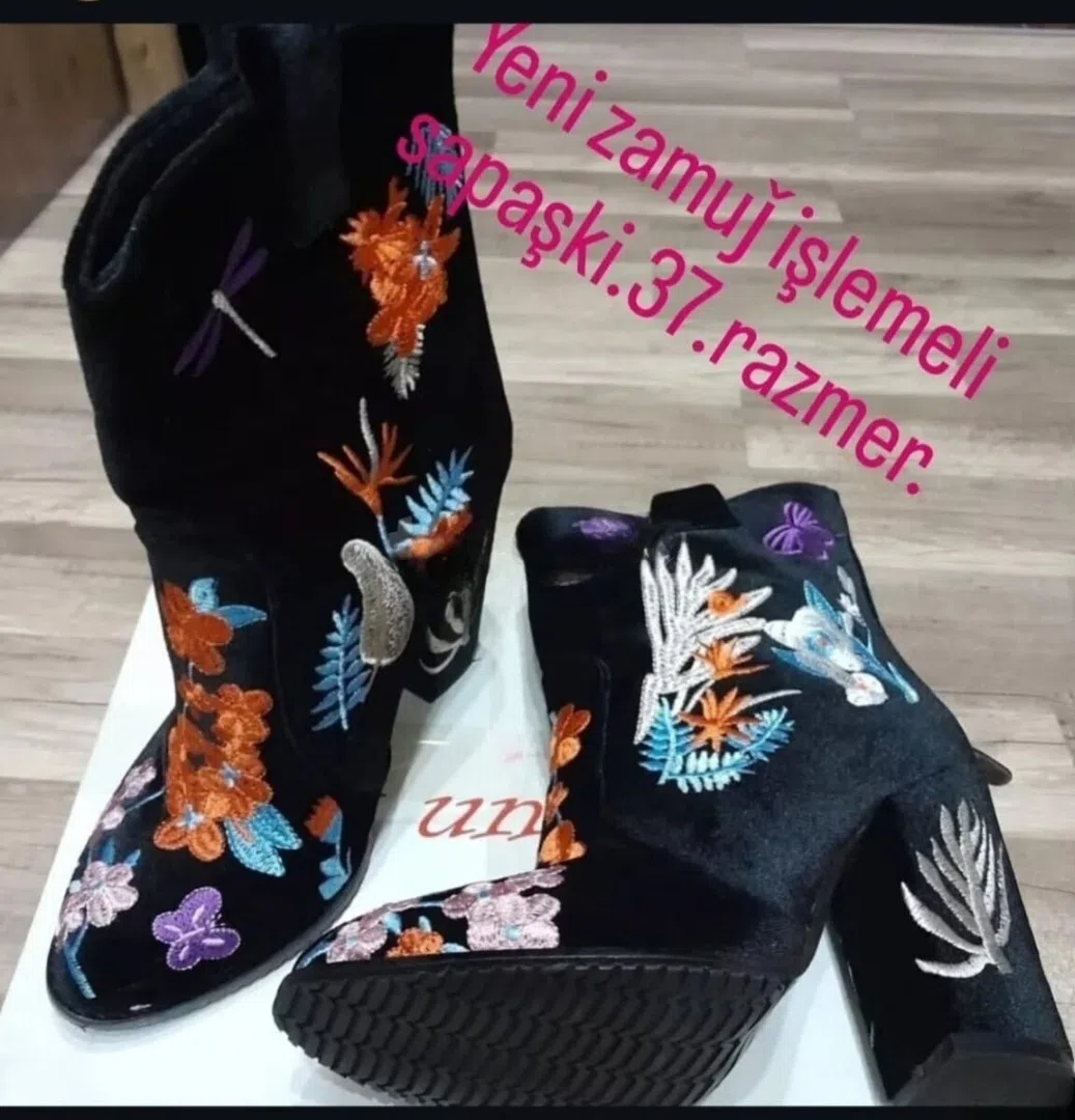 Qadın çəkməsi, Qara rəng, 37 ölçü - Tenderyard