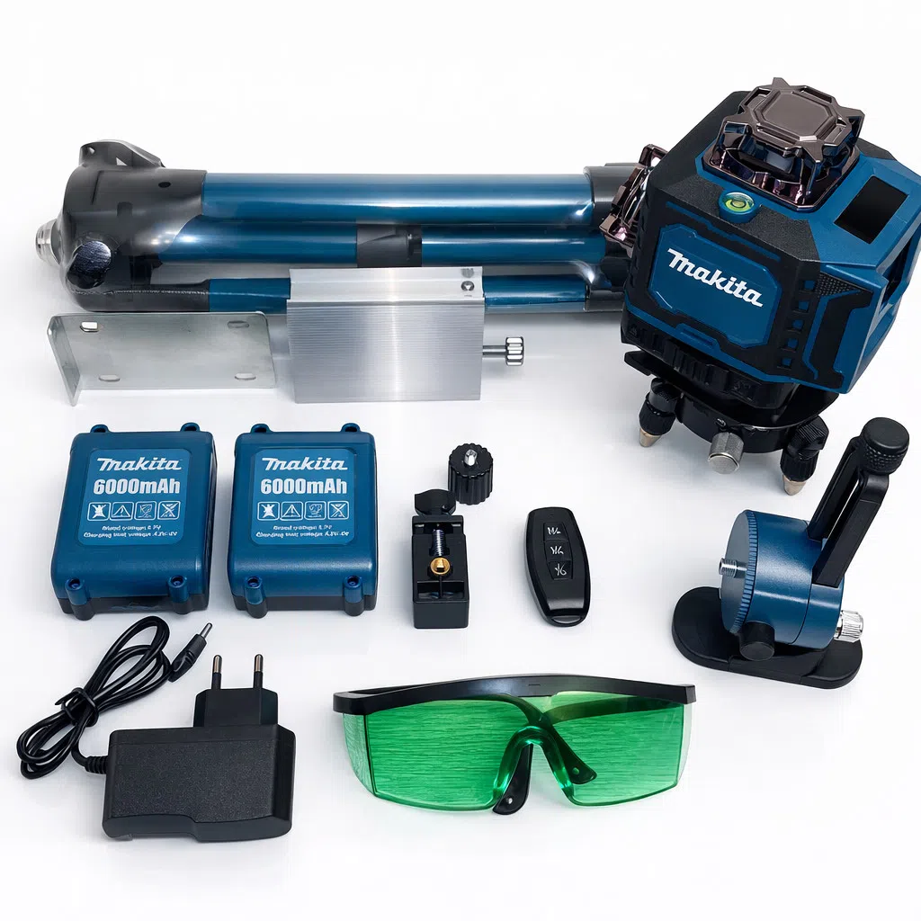 Makita 4D Yaşıl Lazer Nivelir 16 Şüalı 35m — şəkil 4
