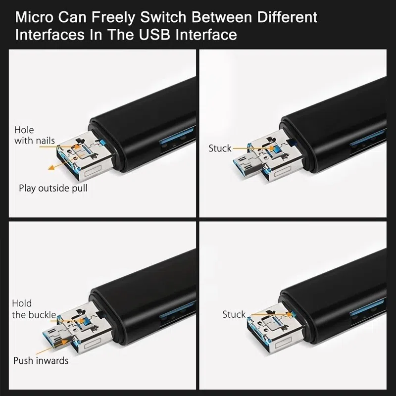 Multifunctional OTG Card Reader 5 in 1 — şəkil 9
