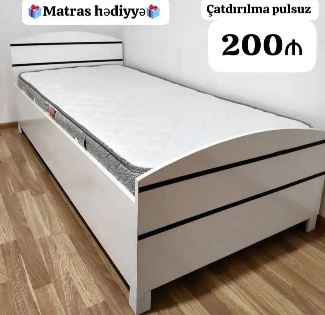 Laminat çarpayı, Ağ rəng — şəkil 1