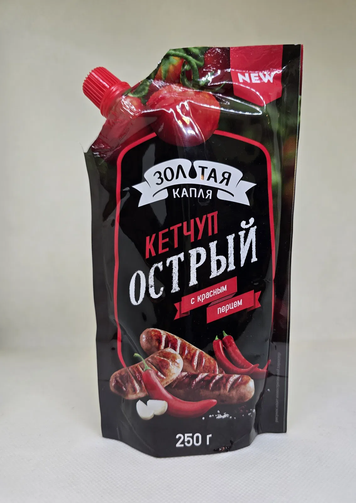 Золотая Капля Острый Кетчуп 250 г - Tenderyard