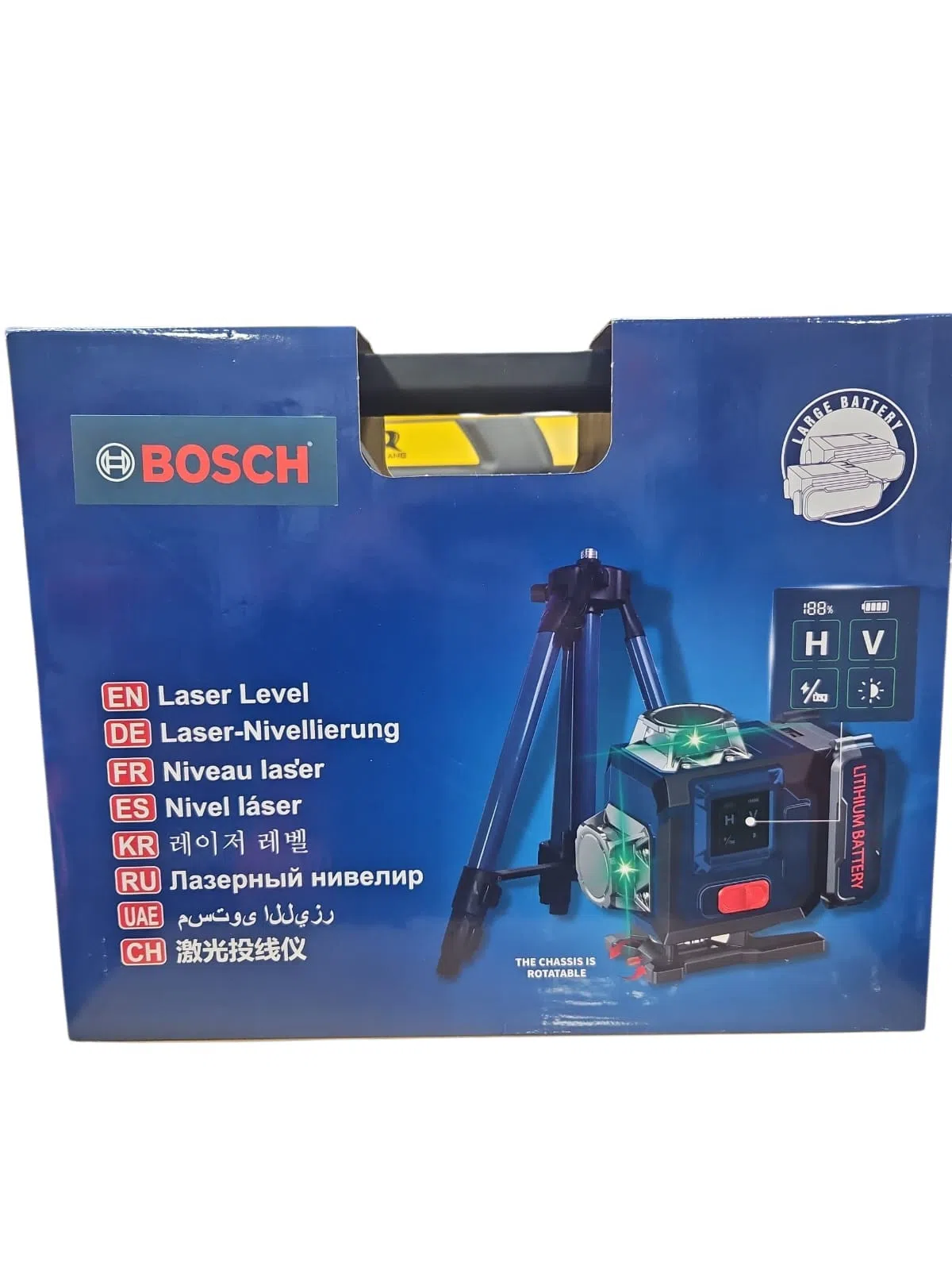 4D Lazer Nivelir, 16 Şüalı, Sensorlu Displey — şəkil 1