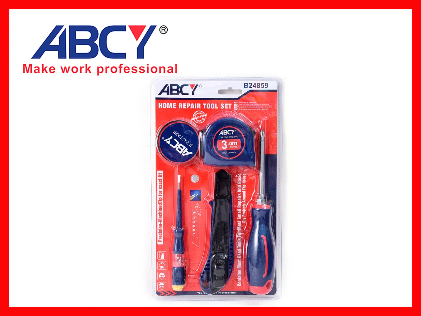 ABCY B24859 Ev üçün Təmir Alətləri Dəsti, 5 əşya