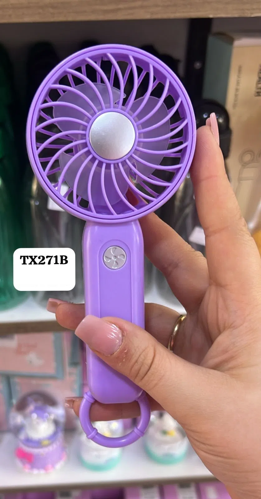 Mini əl ventilyatoru, USB şarjlı və akkumulyatorlu — şəkil 16