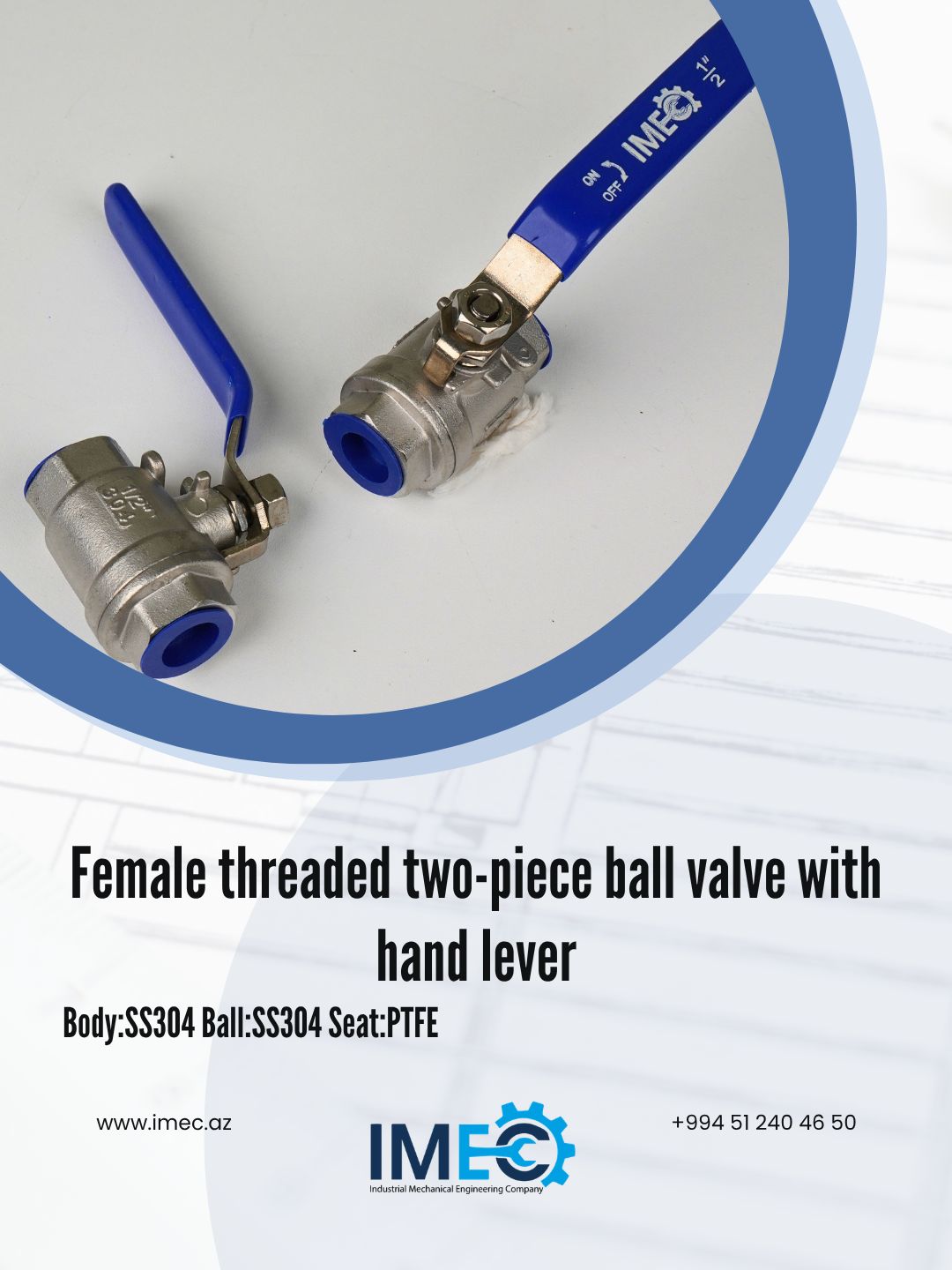 Female Threaded Two-Piece Ball Valve