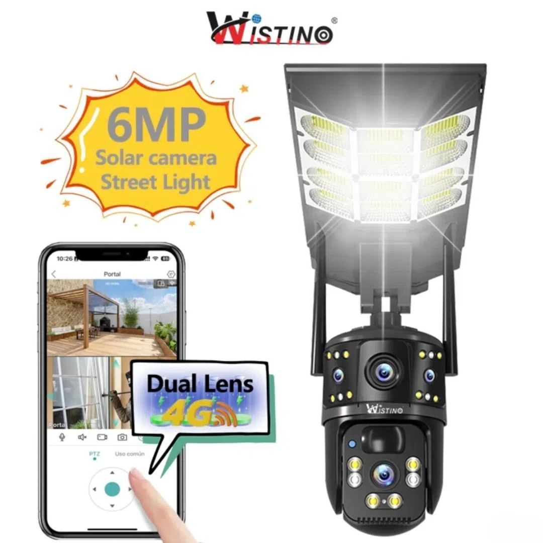 4G SIM kartlı solar 360° FHD kamera, 12MP/4K, 64GB hədiyyə