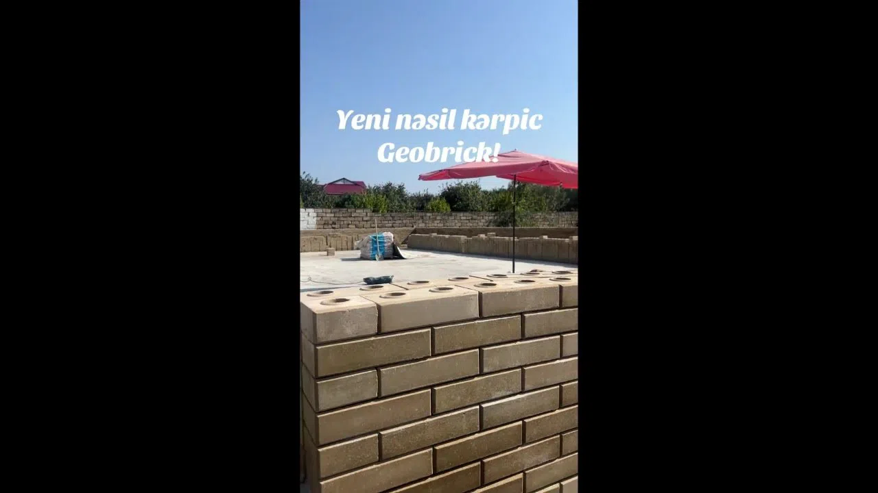 Geobrik kərpiclər, yüksək möhkəmlikli tikinti materialı — şəkil 6
