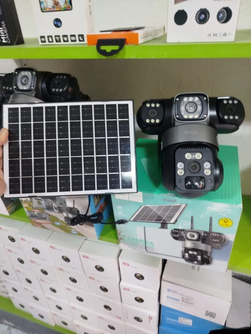 4G SIM kartlı solar 360° FHD kamera 12MP/4K — şəkil 1