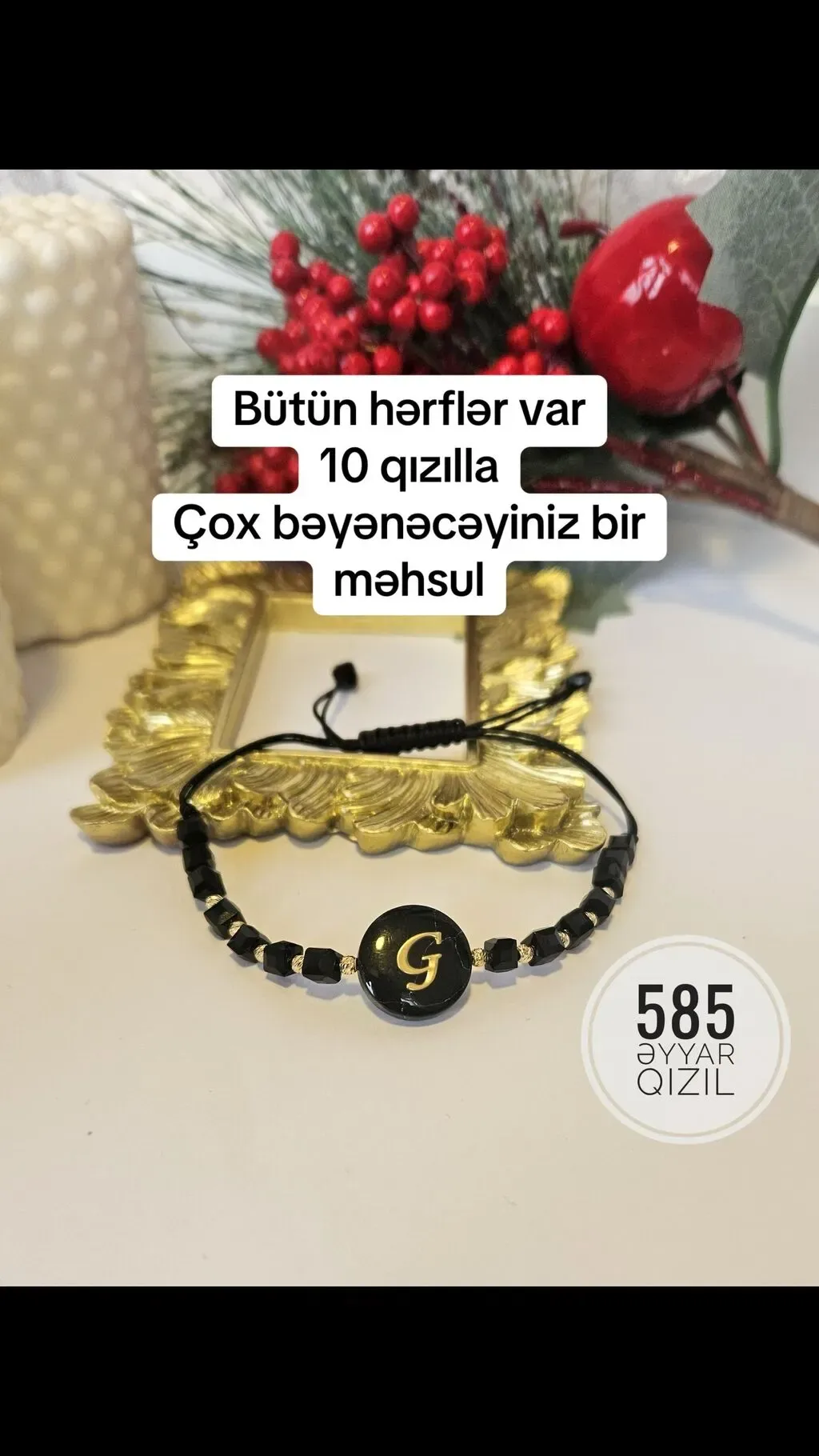 585 əyar qızıl bilərzik