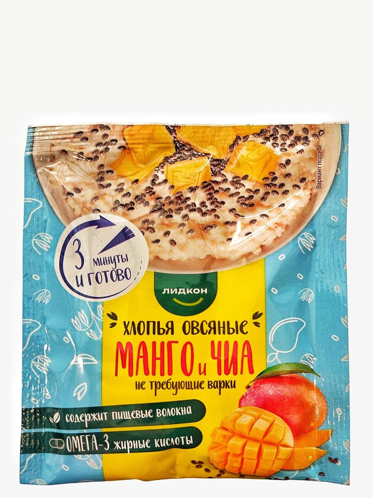 Lidkon Manqo və Çia ilə Yulaf Lopaları, 35 q — şəkil 1