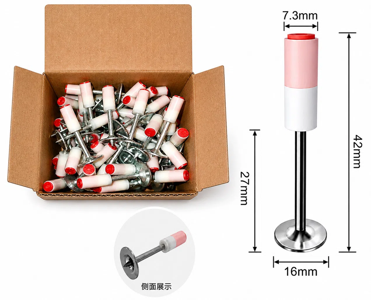ABCY Pnevmatik Mismar Dəsti, 100 ədəd — şəkil 2